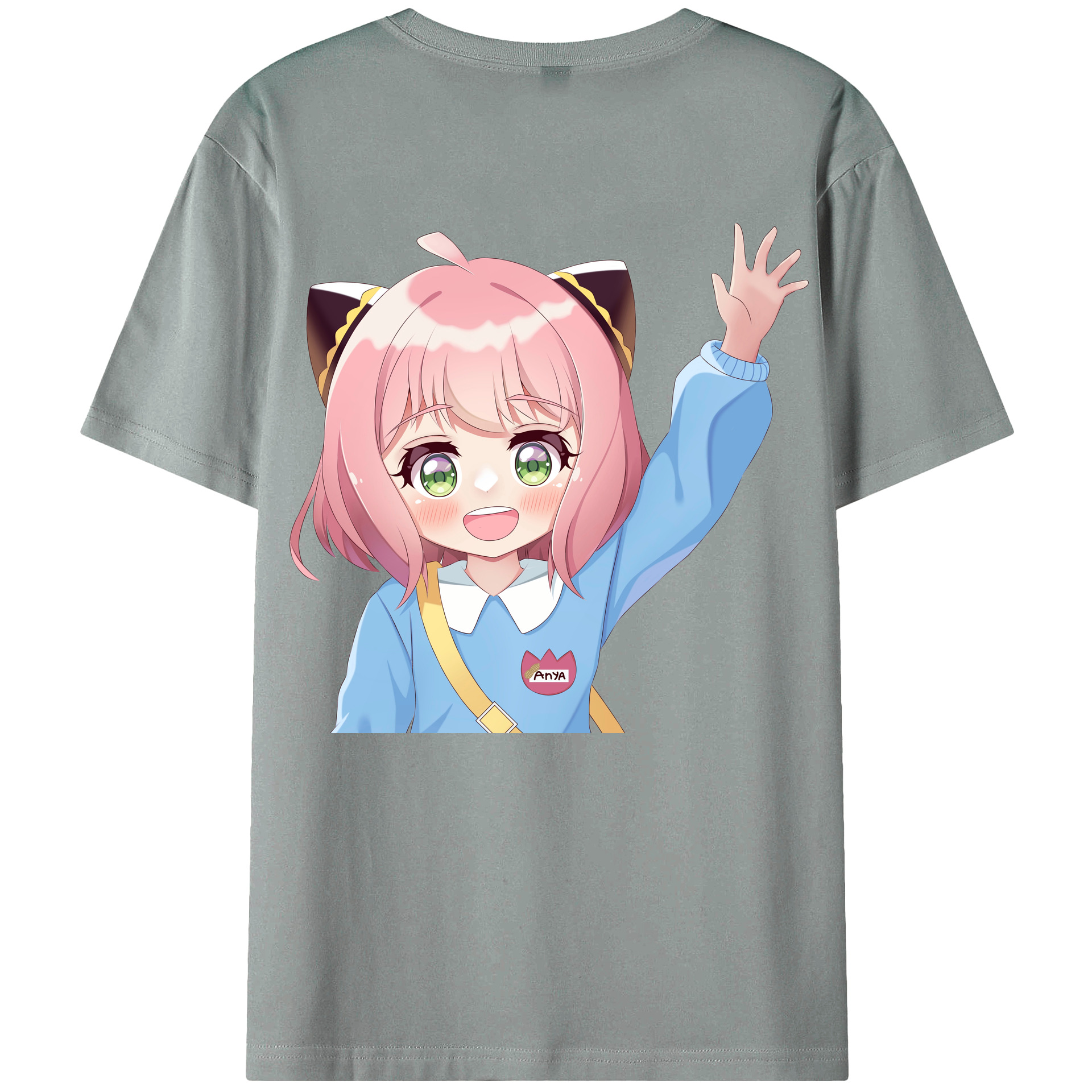 （画像用） SPY×FAMILY间谍家家酒 綿100％ メンズ半袖Tシャツ（バックプリント） 通気性